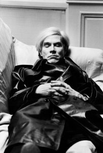 Andy Warhol Vogue Uomo Paris 1974 © Helmut Newton Estate